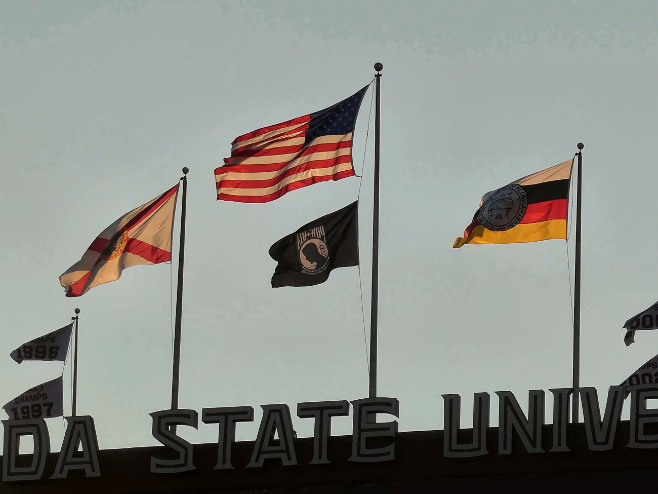 FSU flags on game day