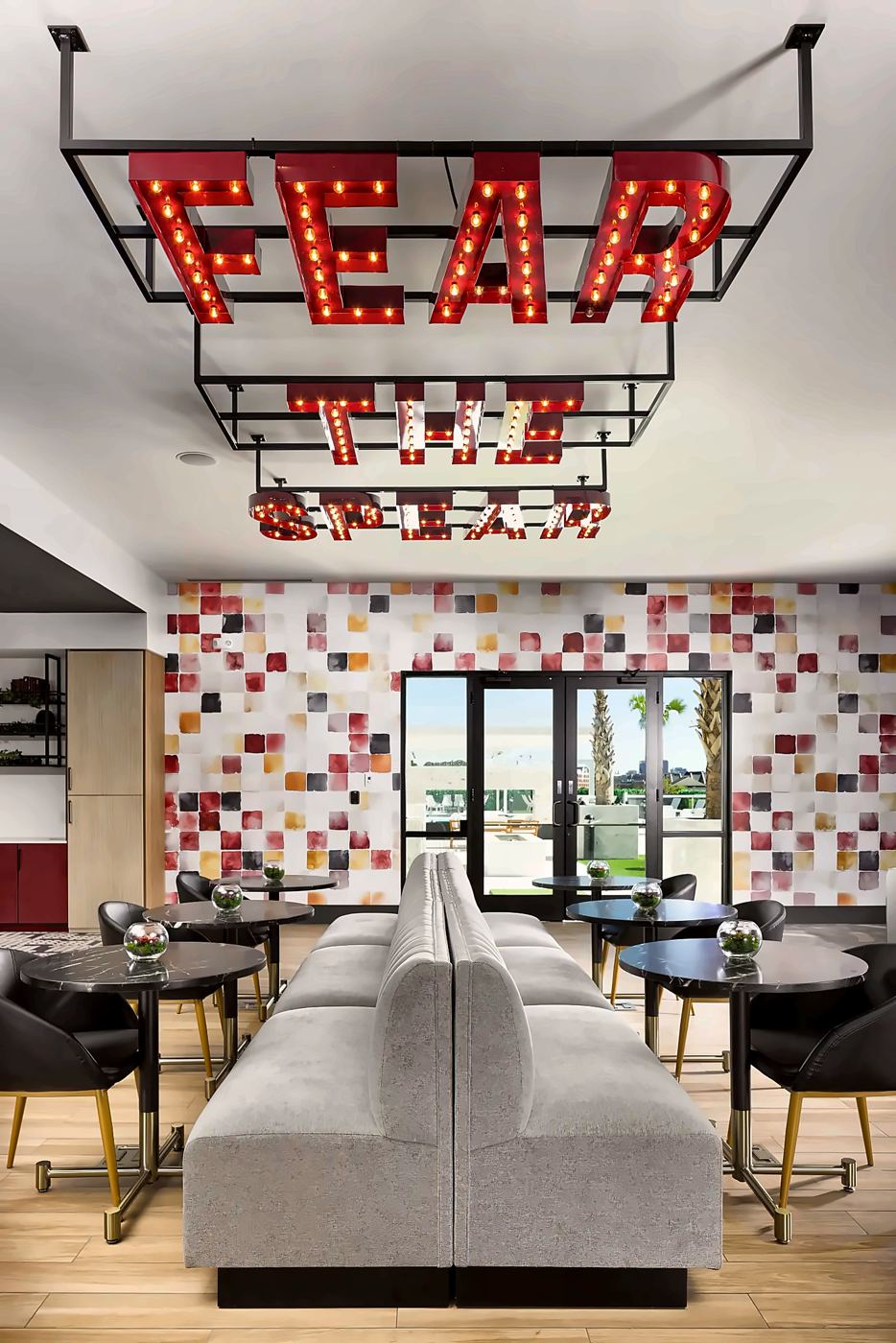 The Fear the Spear lounge